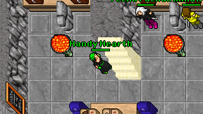 Handy Hearth on screen