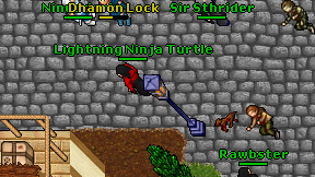 Lightning Ninja Turtle on screen