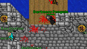 Darkness Penguin on screen