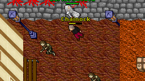 Chainock on screen