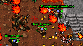 Ocul Daron on screen