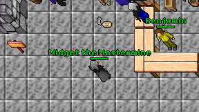 Midget the Mastermine on screen