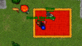 Denak the mage on screen