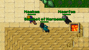 Simshot of Harmonia on screen