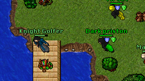 Knight Golfer on screen