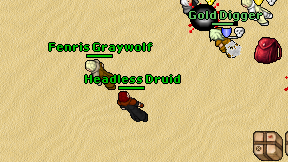Headless Druid on screen