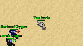 Vanteris on screen