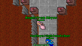 Angel from Abyss on screen