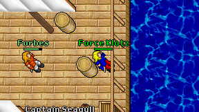 Force Klotz on screen