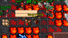 Sparrking on screen