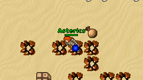 Asterics on screen