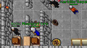 Maxtil of fire on screen