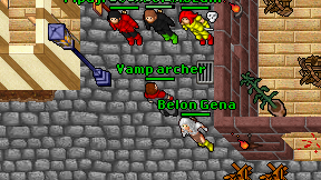 Vamp archer on screen