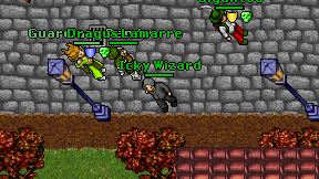 Icky Wizard on screen