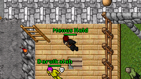 Menus Hald on screen