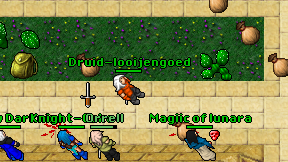 Druid-looijengoed on screen