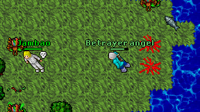 Betrayer angel on screen