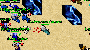 Getto the Guard on screen