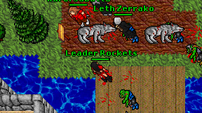 Leader Rockets on screen