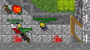 Lane leader on screen