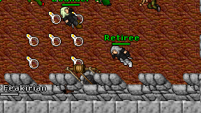 Retiree on screen