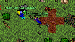 Demons rider on screen