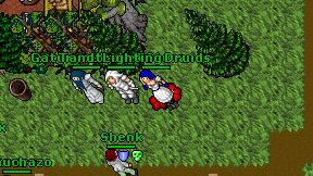 Lighting Druids on screen