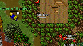 Blu ice on screen