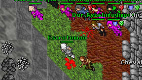 Escrotoman on screen