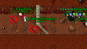 Crimson Flames on screen