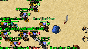 Axe'Cutter on screen