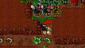 Vis of death on screen