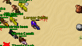 Largar Oddix on screen