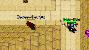 Zapto-Dorain on screen