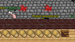 Magic wanderer on screen