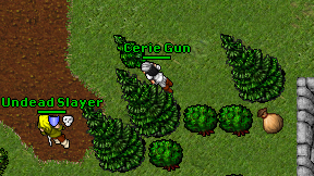 Cerie Gun on screen