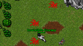 Invisible Enemy on screen