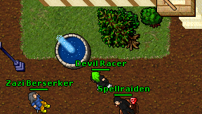 Devil Racer on screen