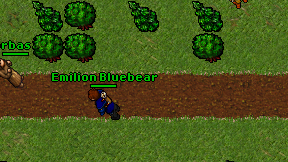 Emilion Bluebear on screen