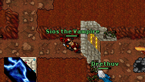 Sios the Vampire on screen