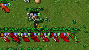 Dusty Boom on screen