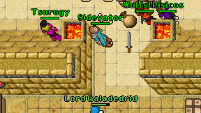 Sidevator on screen