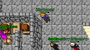Zip toxos on screen