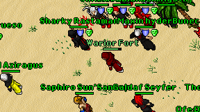 Warior Fort on screen