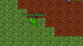 Trained Ogre on screen