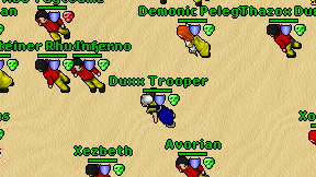 Duxx Trooper on screen