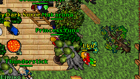 Princess Yuna on screen