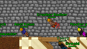 Crusher Basher on screen