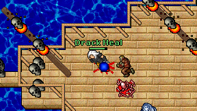 Drack Heal on screen