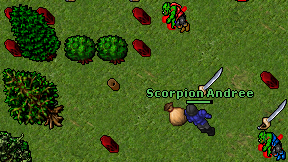 Scorpion Andree on screen
